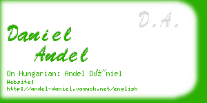 daniel andel business card